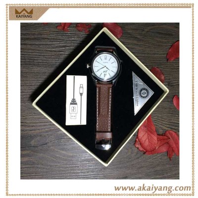 Elegant Windproof Battery Rechargeable USB Electric Lighter Watch For Cigarette