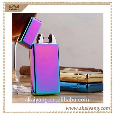 No gas electric lighters windproof single arc rechargeable lighter usb lighters