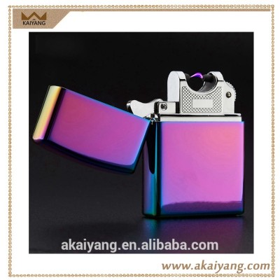 Popular windproof electronic lighters high grade single arc electric usb rechargeable lighter