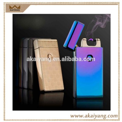 Custom Logo Cigarette Usage Rainbow Laser Printing Single Arc USB Lighters