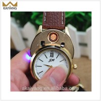 New popular usb flameless windproof coil watch lighter